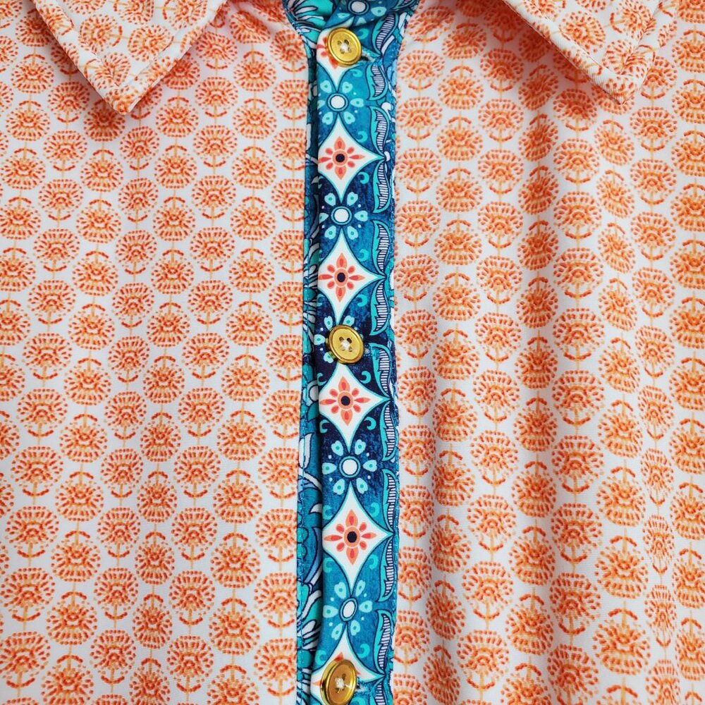 Aqua et Sol Beach Shirt Dress / Coverup - Picture 4 of 6